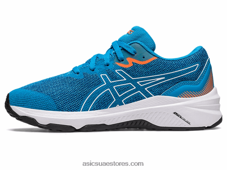 Asics الجزيرة أزرق / أسود المدرسة الابتدائية GT-1000 11 2N24DJ4294