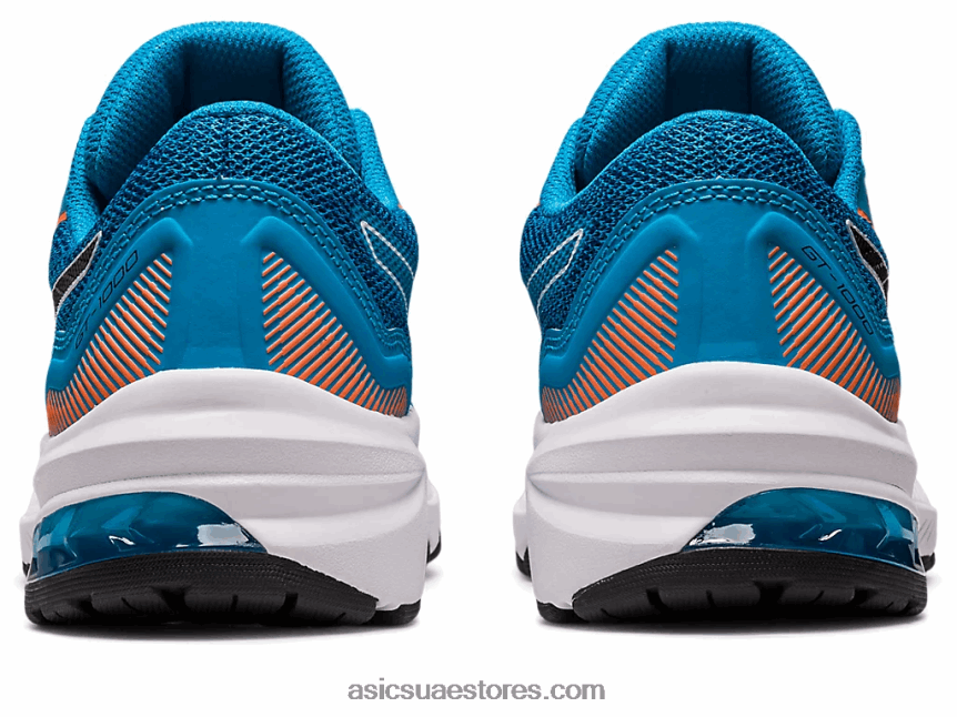 Asics الجزيرة أزرق / أسود المدرسة الابتدائية GT-1000 11 2N24DJ4294