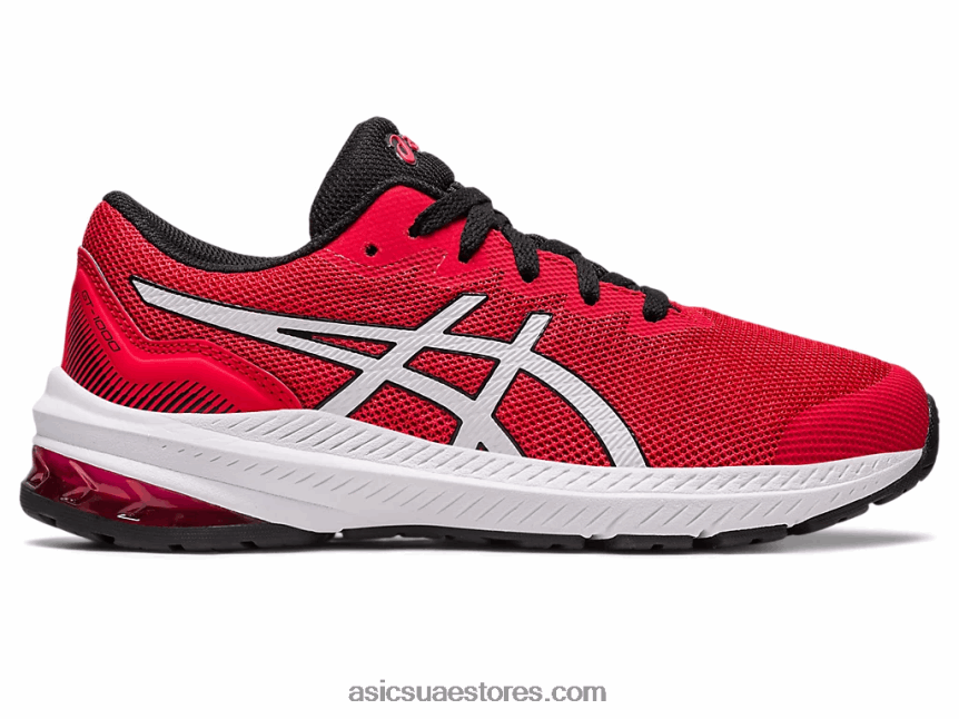 Asics أحمر كهربائي / أبيض المدرسة الابتدائية GT-1000 11 2N24DJ4313