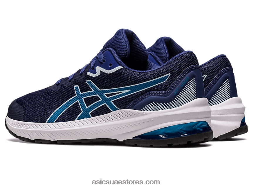Asics أزرق نيلي / أزرق تولد من جديد المدرسة الابتدائية GT-1000 11 2N24DJ4314