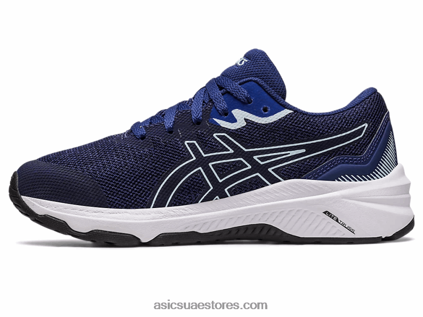 Asics أزرق نيلي / أزرق تولد من جديد المدرسة الابتدائية GT-1000 11 2N24DJ4314