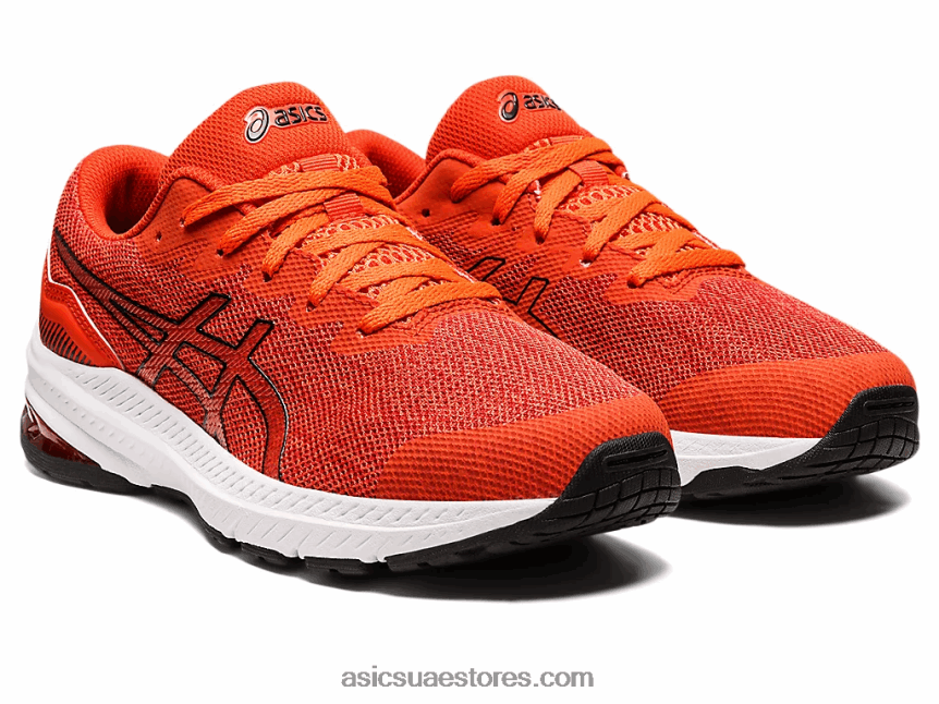 Asics طماطم كرزية / أسود المدرسة الابتدائية GT-1000 11 2N24DJ4363