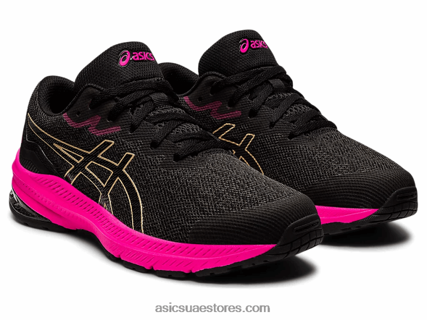 Asics رمادي الجرافيت / الشمبانيا المدرسة الابتدائية GT-1000 11 2N24DJ4454