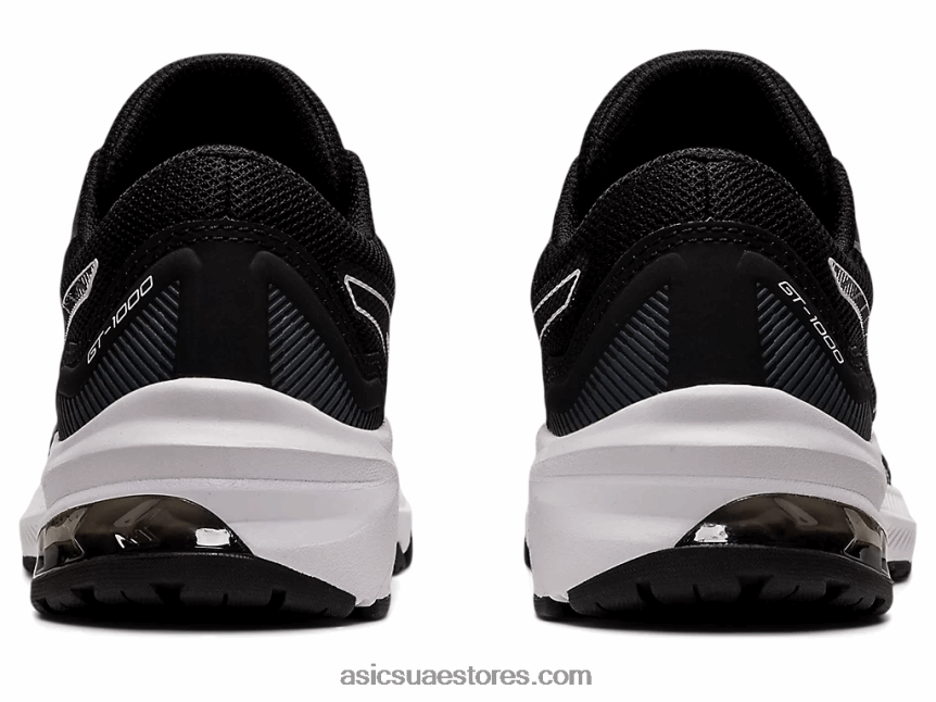 Asics أسود / أبيض المدرسة الابتدائية GT-1000 11 2N24DJ4455