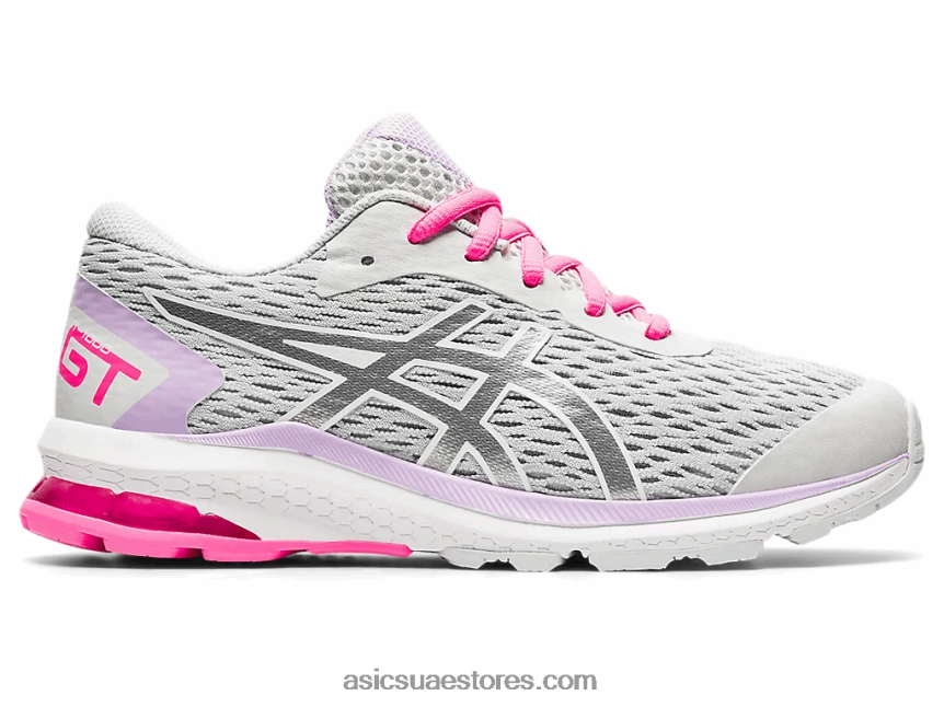 Asics الرمادي الجليدي / الفضة النقية مدرسة GT-1000 9 الابتدائية 2N24DJ4563
