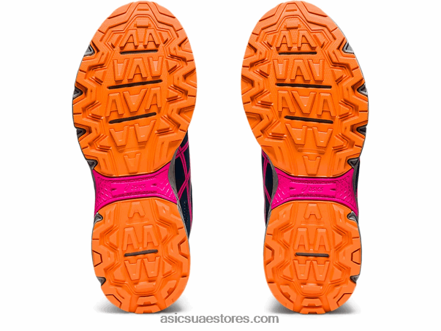 Asics ماكو الأزرق / الوردي glo مدرسة جيل فينشر 8 الابتدائية 2N24DJ4494