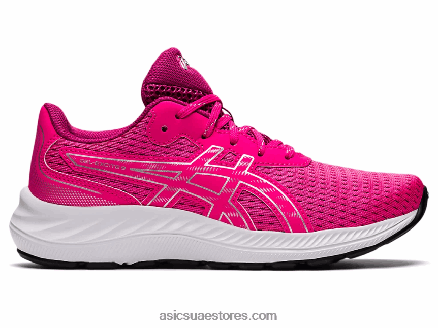 Asics الوردي glo / الفضة النقية مدرسة جيل اكسايت 9 الابتدائية 2N24DJ4459