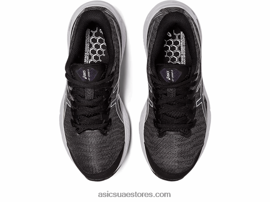 Asics أسود / رمادي الناقل gt-2000 11 المرحلة الابتدائية 2N24DJ4333