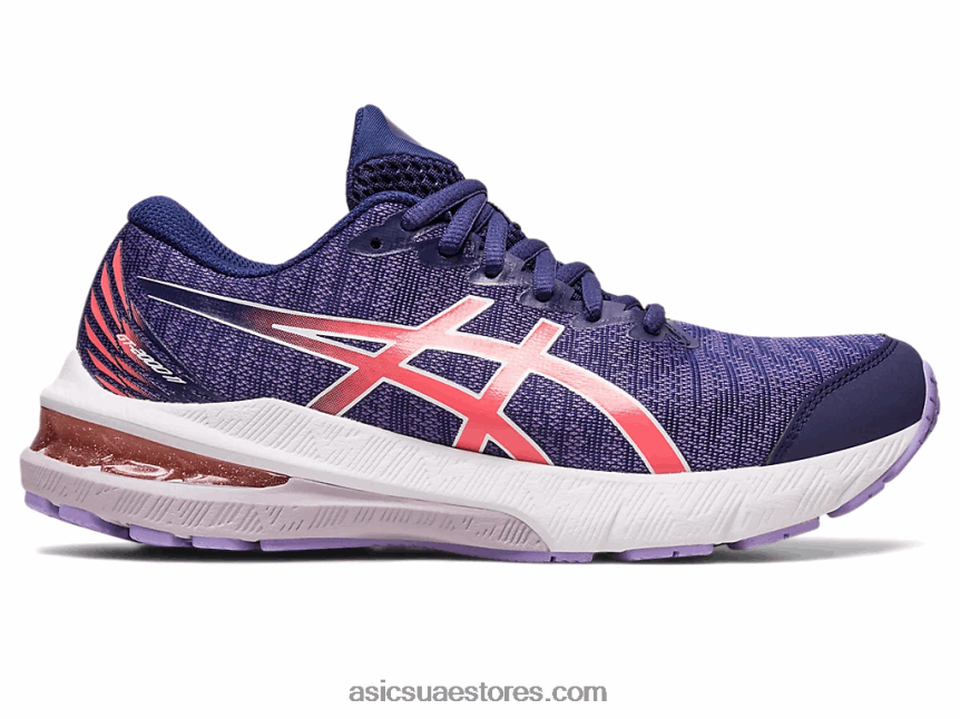Asics أزرق نيلي / بابايا gt-2000 11 المرحلة الابتدائية 2N24DJ4337