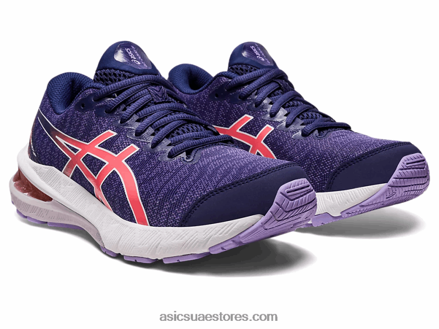 Asics أزرق نيلي / بابايا gt-2000 11 المرحلة الابتدائية 2N24DJ4337