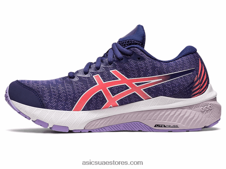 Asics أزرق نيلي / بابايا gt-2000 11 المرحلة الابتدائية 2N24DJ4337