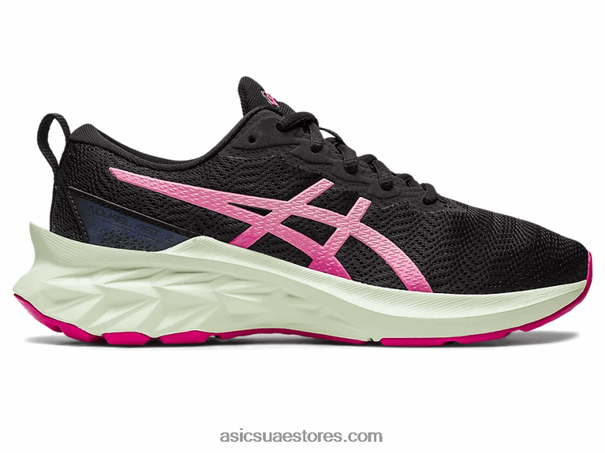 Asics أسود / لكمة الفاكهة novablast 2 المدرسة الابتدائية 2N24DJ4282