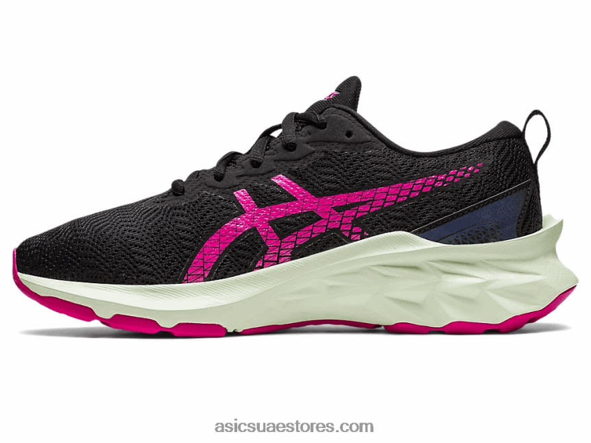 Asics أسود / لكمة الفاكهة novablast 2 المدرسة الابتدائية 2N24DJ4282