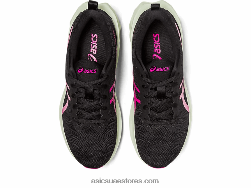 Asics أسود / لكمة الفاكهة novablast 2 المدرسة الابتدائية 2N24DJ4282