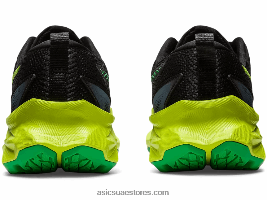 Asics أسود / قشر الليمون novablast 2 المدرسة الابتدائية 2N24DJ4309