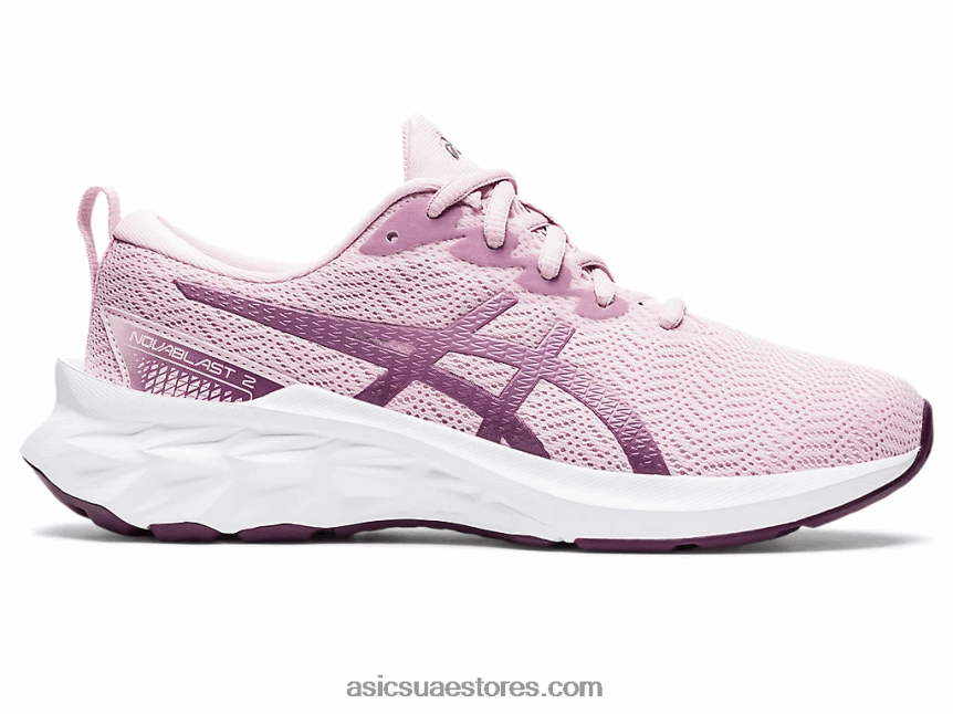 Asics ارتفع بالكاد / الفضة النقية novablast 2 المدرسة الابتدائية 2N24DJ4343