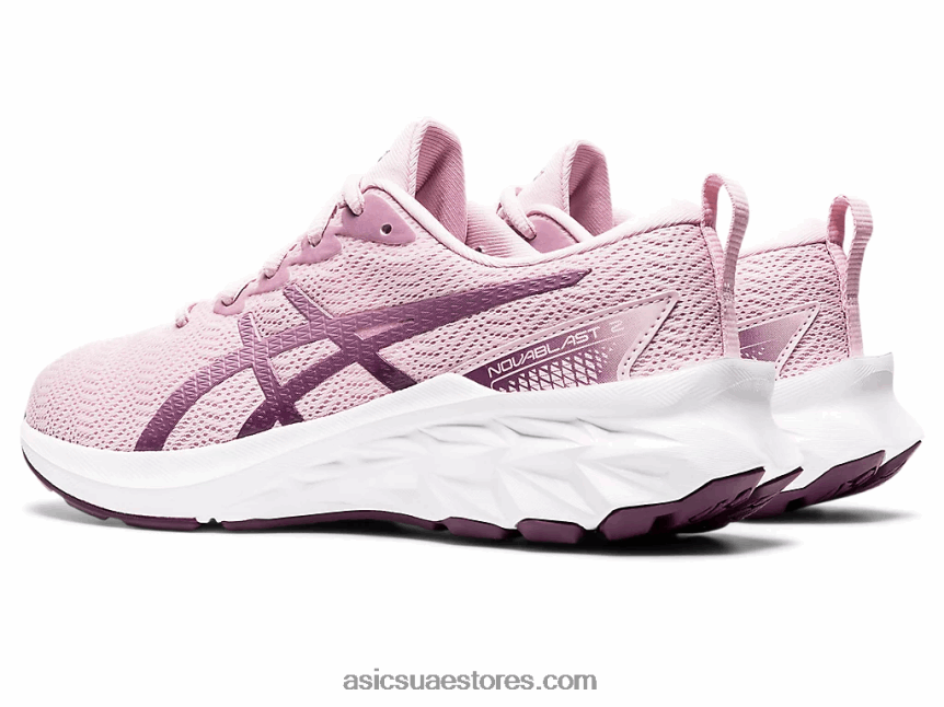 Asics ارتفع بالكاد / الفضة النقية novablast 2 المدرسة الابتدائية 2N24DJ4343