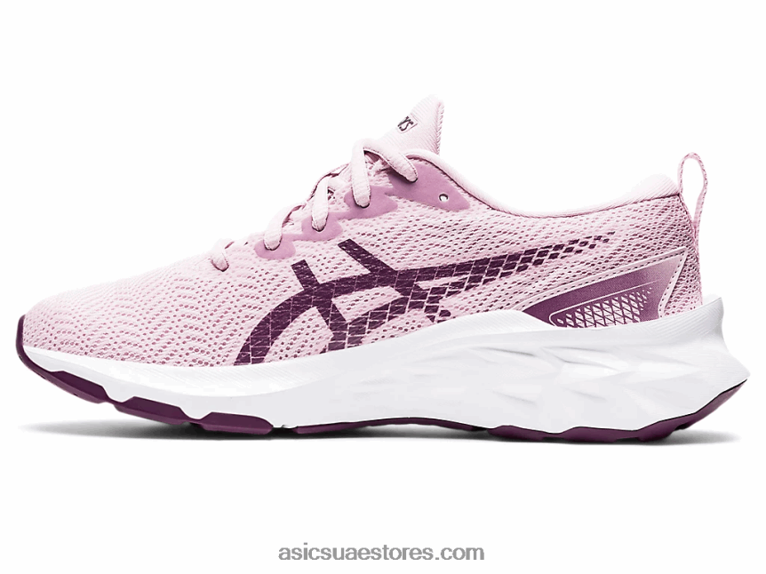Asics ارتفع بالكاد / الفضة النقية novablast 2 المدرسة الابتدائية 2N24DJ4343