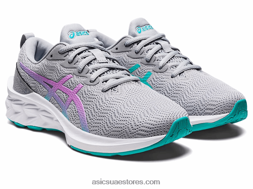 Asics توهج بيدمونت رمادي / لافندر novablast 2 المدرسة الابتدائية 2N24DJ4427