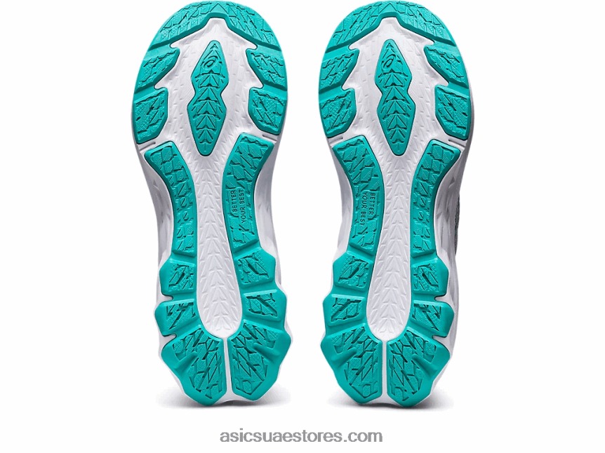 Asics توهج بيدمونت رمادي / لافندر novablast 2 المدرسة الابتدائية 2N24DJ4427