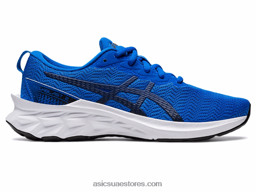 Asics أزرق كهربائي / أعماق المحيطات novablast 2 المدرسة الابتدائية 2N24DJ4433