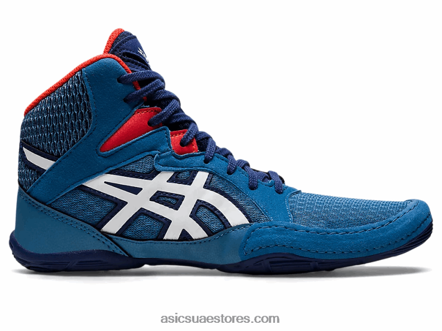 Asics أزور / أبيض snapdown 3 مدرسة ابتدائية 2N24DJ4423