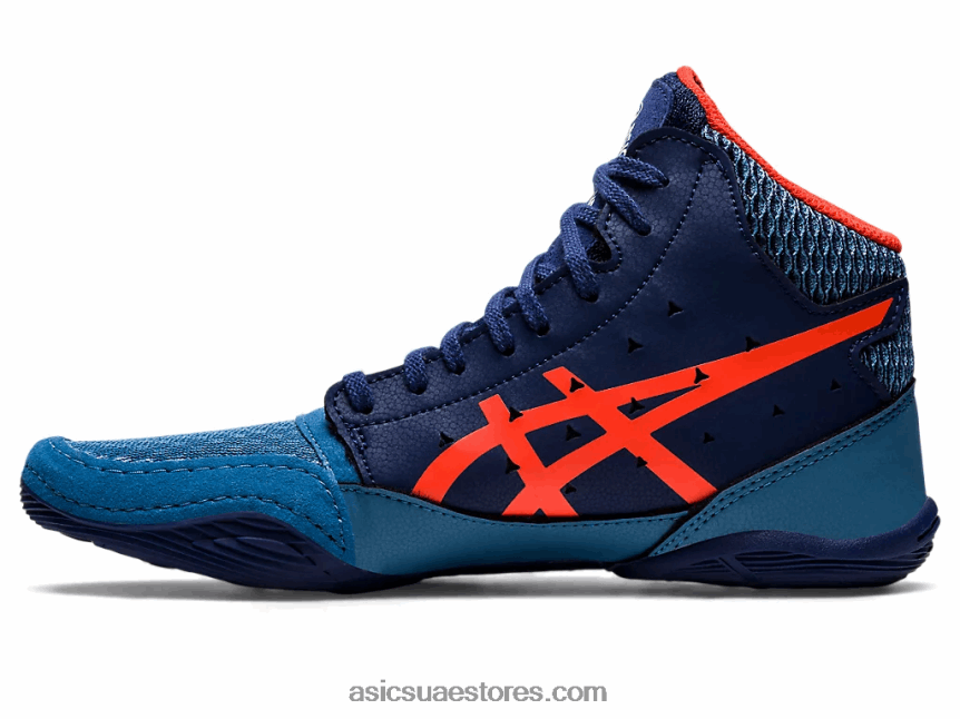 Asics أزور / أبيض snapdown 3 مدرسة ابتدائية 2N24DJ4423