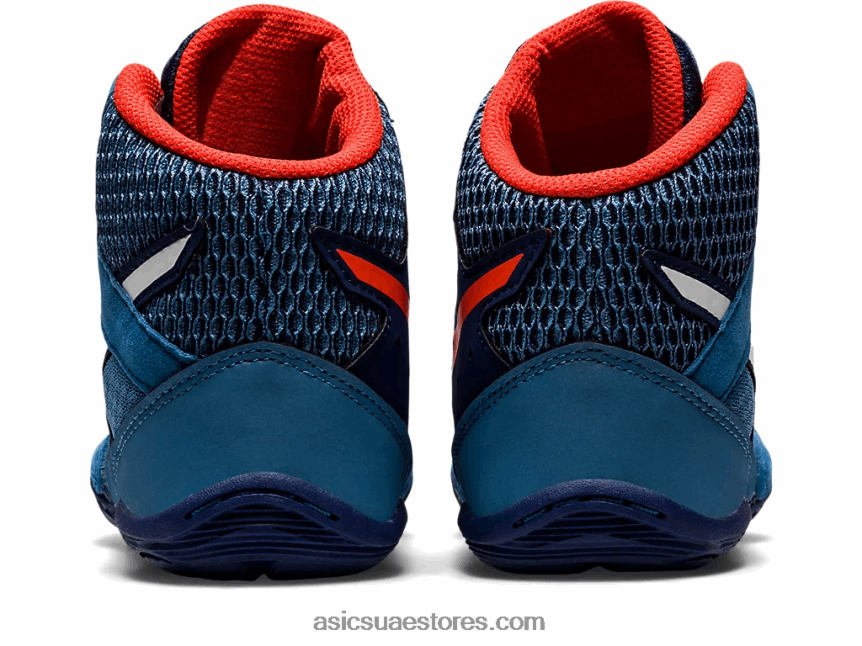 Asics أزور / أبيض snapdown 3 مدرسة ابتدائية 2N24DJ4423
