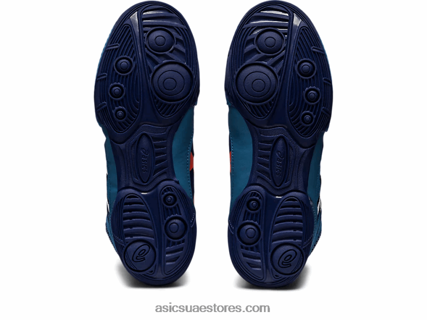 Asics أزور / أبيض snapdown 3 مدرسة ابتدائية 2N24DJ4423