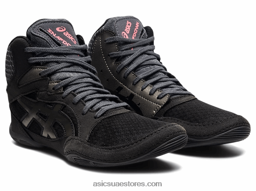 Asics أسود / جونميتال snapdown 3 مدرسة ابتدائية 2N24DJ4515