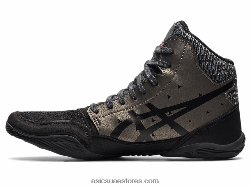 Asics أسود / جونميتال snapdown 3 مدرسة ابتدائية 2N24DJ4515