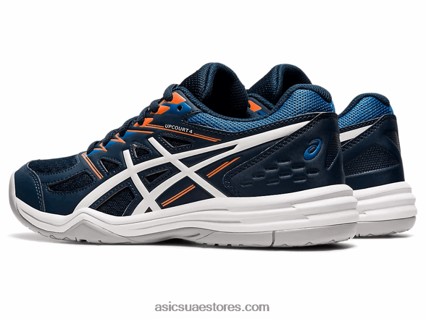 Asics أزرق فرنسي / أبيض مدرسة upcourt 4 الابتدائية 2N24DJ4425