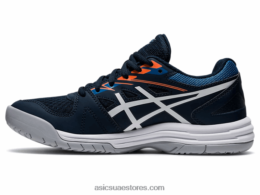 Asics أزرق فرنسي / أبيض مدرسة upcourt 4 الابتدائية 2N24DJ4425