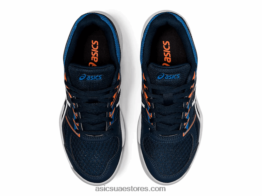 Asics أزرق فرنسي / أبيض مدرسة upcourt 4 الابتدائية 2N24DJ4425