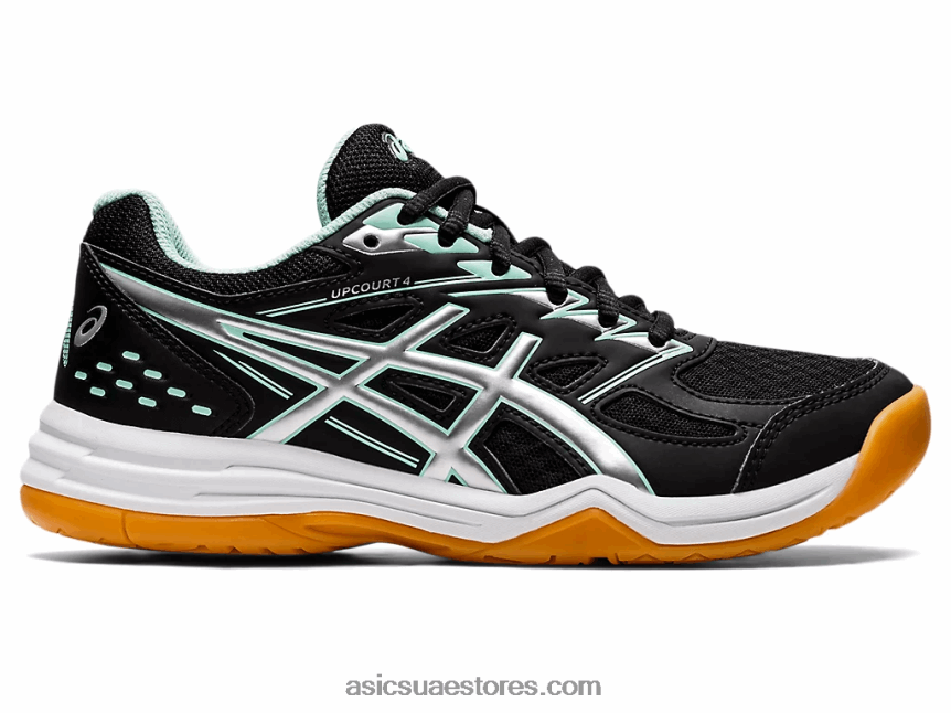 Asics أسود / ثلج طازج مدرسة upcourt 4 الابتدائية 2N24DJ4456