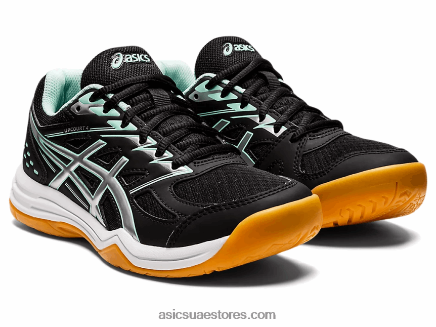 Asics أسود / ثلج طازج مدرسة upcourt 4 الابتدائية 2N24DJ4456