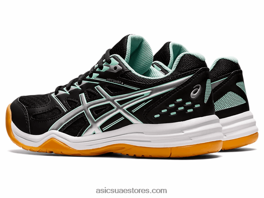 Asics أسود / ثلج طازج مدرسة upcourt 4 الابتدائية 2N24DJ4456