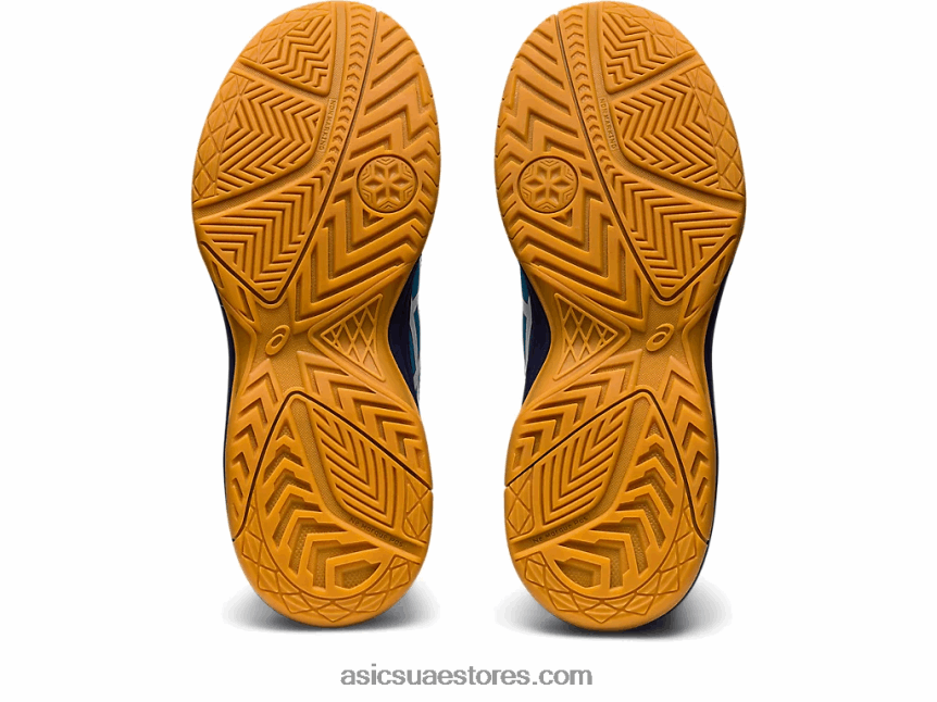 Asics الجزيرة أزرق / أبيض مدرسة upcourt 5 الابتدائية 2N24DJ4271