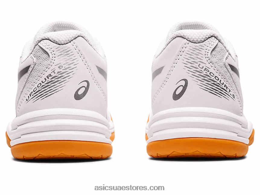 Asics أبيض / فضي نقي مدرسة upcourt 5 الابتدائية 2N24DJ4388