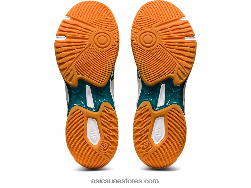Asics أبيض / صنوبر مخملي صاروخ جل 10 2N24DJ1131