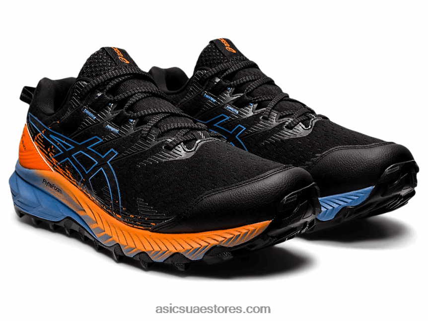 Asics الانسجام الأسود / الأزرق جل ترابوكو 10 جي تي اكس 2N24DJ1152