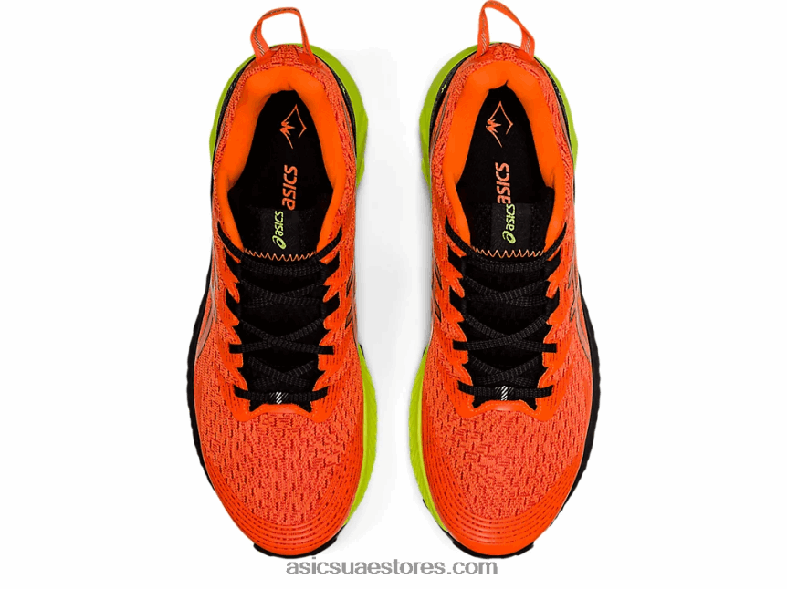 Asics مروعة برتقالي / أسود جل ترابوكو 10 2N24DJ1456