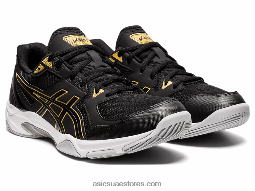 Asics أسود / ذهب خالص صاروخ جل 10 2N24DJ1888