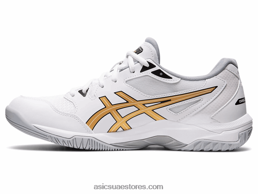 Asics أبيض / ذهب خالص صاروخ جل 10 2N24DJ1890