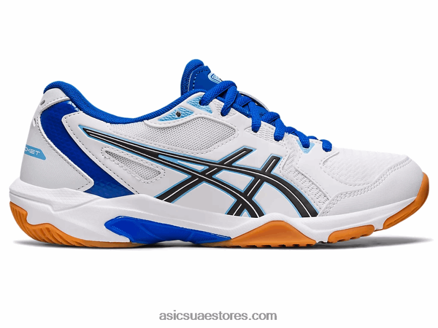 Asics أبيض / أزرق قطبي صاروخ جل 10 2N24DJ2355