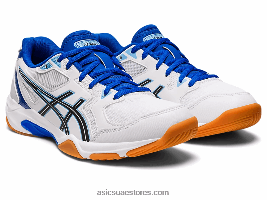 Asics أبيض / أزرق قطبي صاروخ جل 10 2N24DJ2355