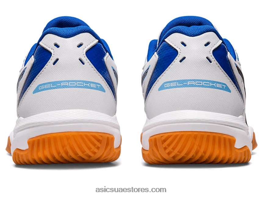 Asics أبيض / أزرق قطبي صاروخ جل 10 2N24DJ2355