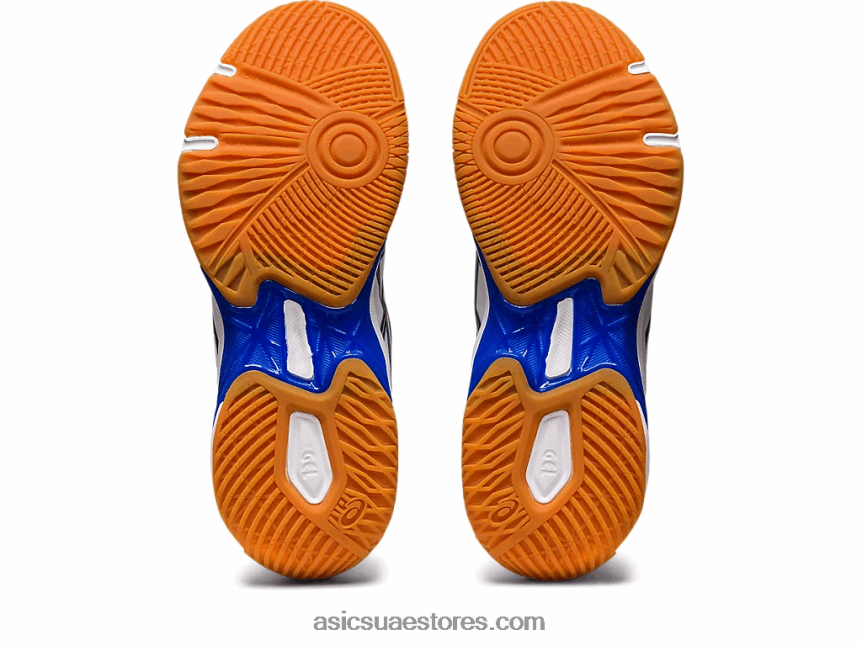 Asics أبيض / أزرق قطبي صاروخ جل 10 2N24DJ2355