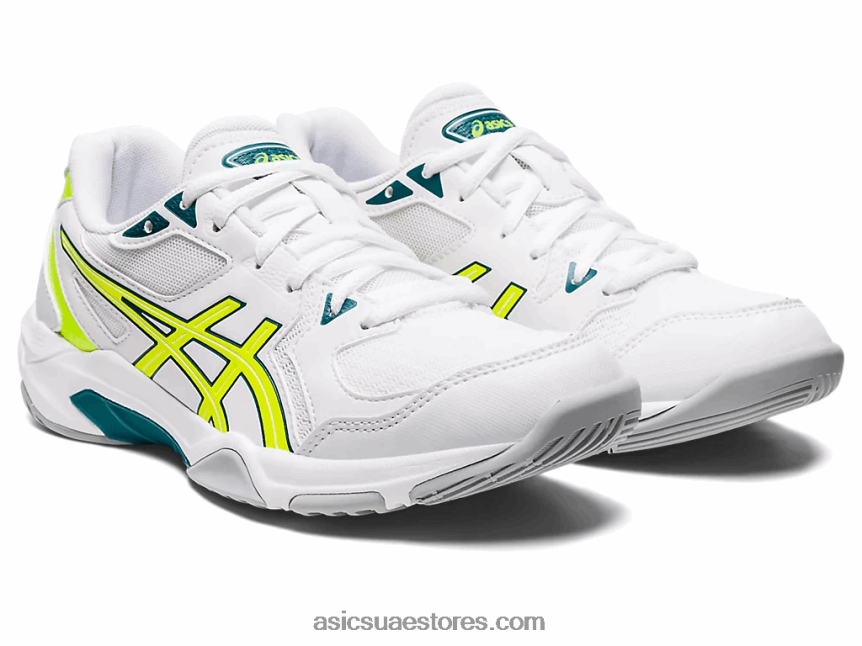 Asics أبيض / أصفر أمان صاروخ جل 10 2N24DJ2808