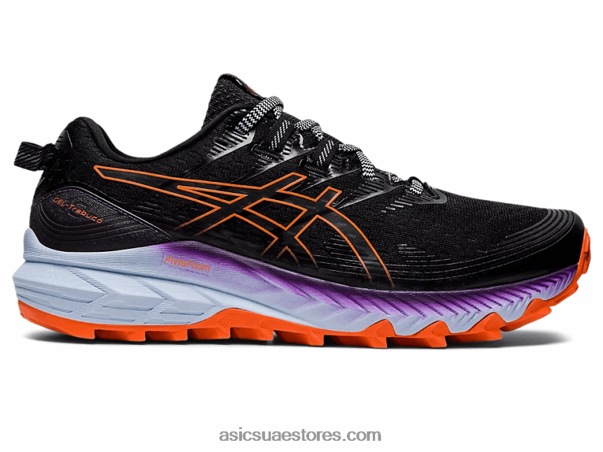 Asics أسود / نوفا برتقالي جل ترابوكو 10 2N24DJ2880